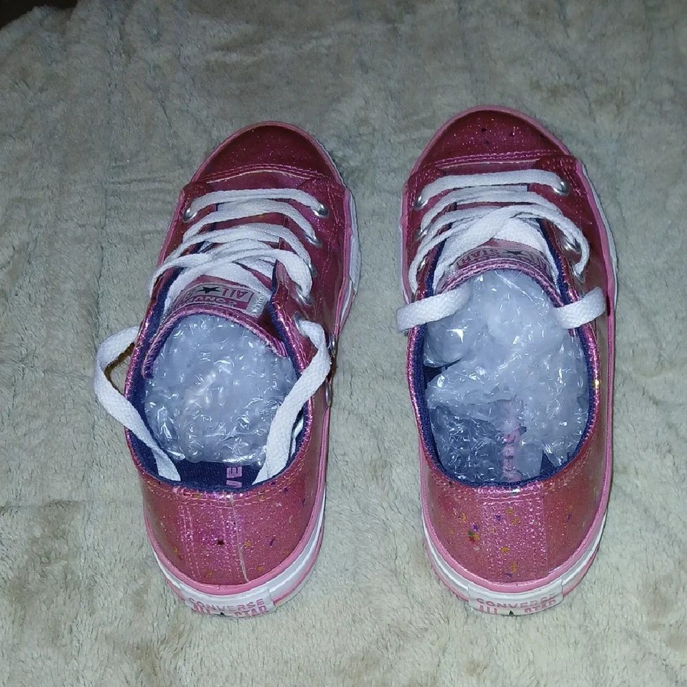 Converse Kids' Pink Glitter Sneakers